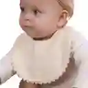 Babero De Algodón Bordado De Flores