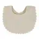 Babero De Algodón Bordado De Flores