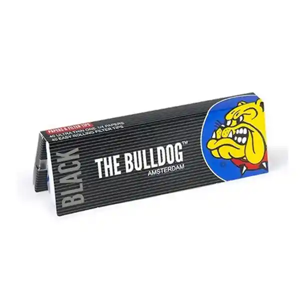 Bulldog Papelillos Black 1 1/4 + Boquillas