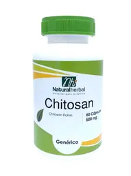 Natural Herbal · Chitosan - 500 Mg X 60 Capsulas
