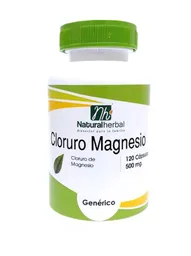 Cloruro De Magnesio - 120 Cápsulas 500mg