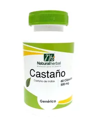 Castaño - 60 Cápsulas 500 Mg.