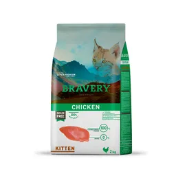 Bravery Alimento para Gato Kitten Sabor a Pollo