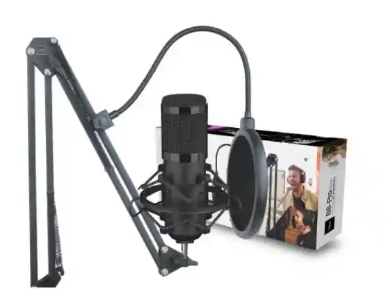 3dfx Kit Micrófono Condensador Streaming B8-pro Studio Negro