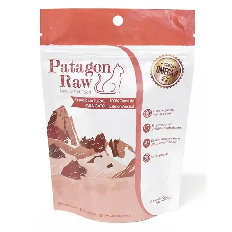 Patagon Raw Snack 100% Salmón Austral para Gato