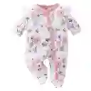 Pijama Bebé Estampado De Flores Y Conejos 0 A 3 Meses