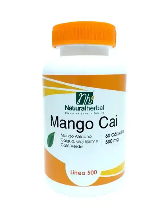 Natural Herbal · Mangocai - 60 Capsulas 500 Mg.