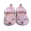 Zapatitos De Vestir Conejito Rosado Bebés 6 A 9 Meses