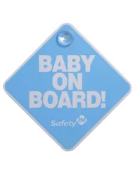 Letrero Baby On Board Azul