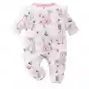 Pijama Bebé Estampado De Flores Y Conejos 0 A 3 Meses