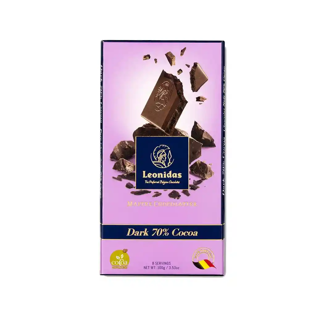 barra de Chocolate amargo 70% cacao 100gr