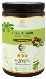Green Protein Cacao Power 600 Gramos Con Spirulina