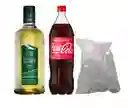 Alto 750 Ml + Coca 1.5 L + Hielo