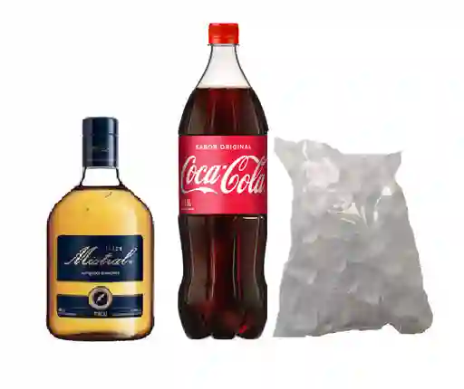 Mistral 750 + Coca 1.5 L + Hielo
