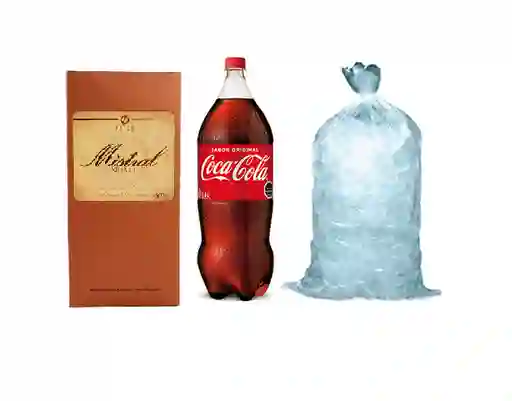Mistral Nobel 750 + Coca 1.5 L + Hielo