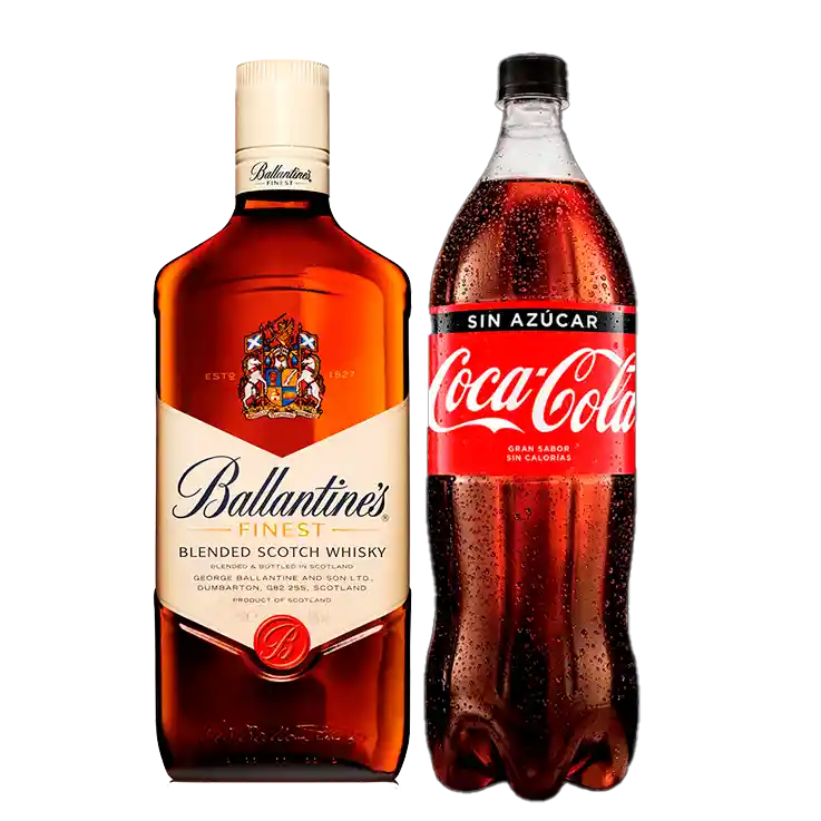 Ballantines Whisky750 + Coca 1.5 Lt