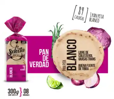 Pan Pita Blanco Selecta 300g