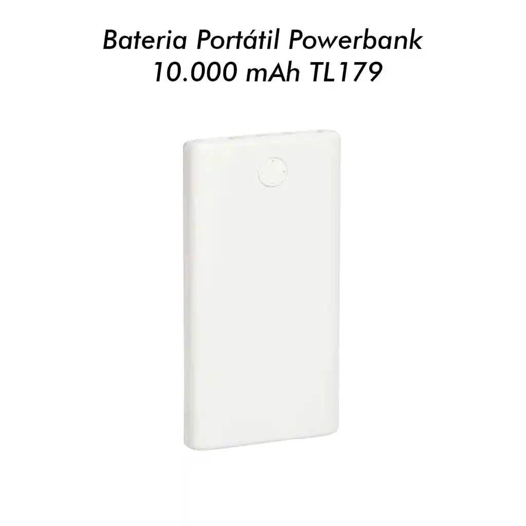 Bateria Portátil Powerbank 10.000 Mah Blanca