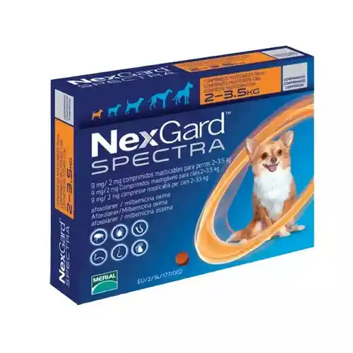 Nexgard Spectra 2-3.5 Kg (1 Comprimido)