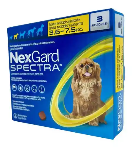 Nexgard Spectra 3.6-7.5 Kg (1 Comprimido)