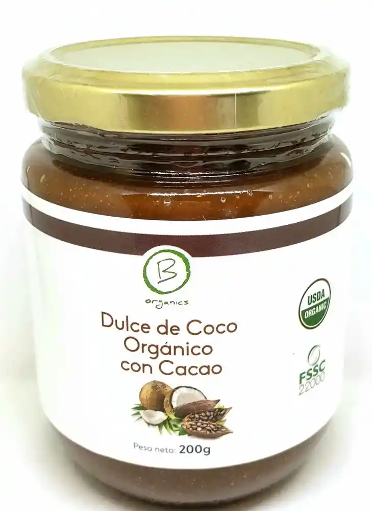Dulce De Coco Orgánico Con Cacao