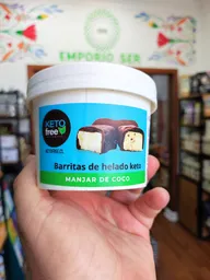 Helado Barritas Keto Sabor Manjar De Coco Keto Free