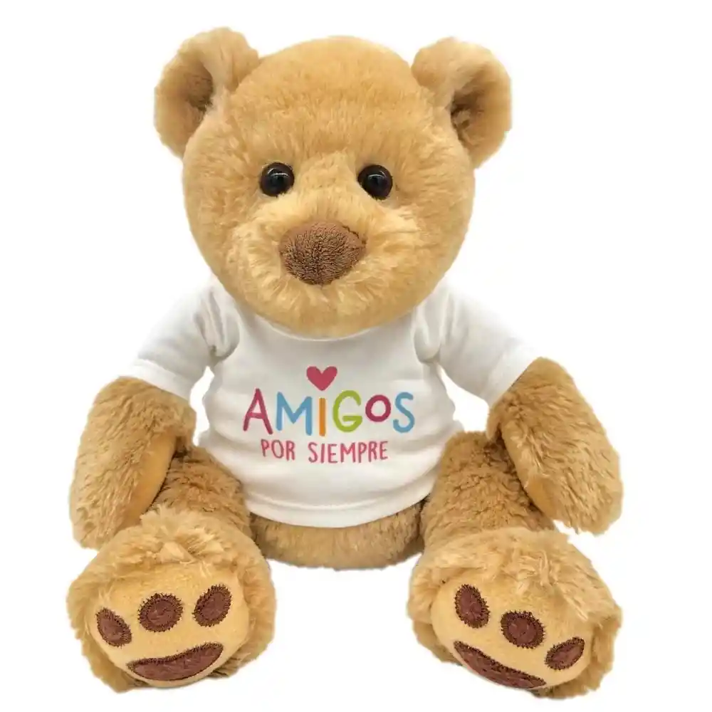 Peluche Oso Hugo Mediano Amigos Por Siempre