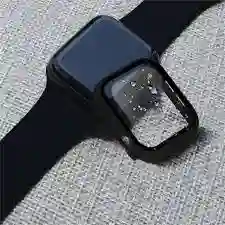 Carcasa Y Correa De Smartwatch De 42mm/44mm Negra Lisa