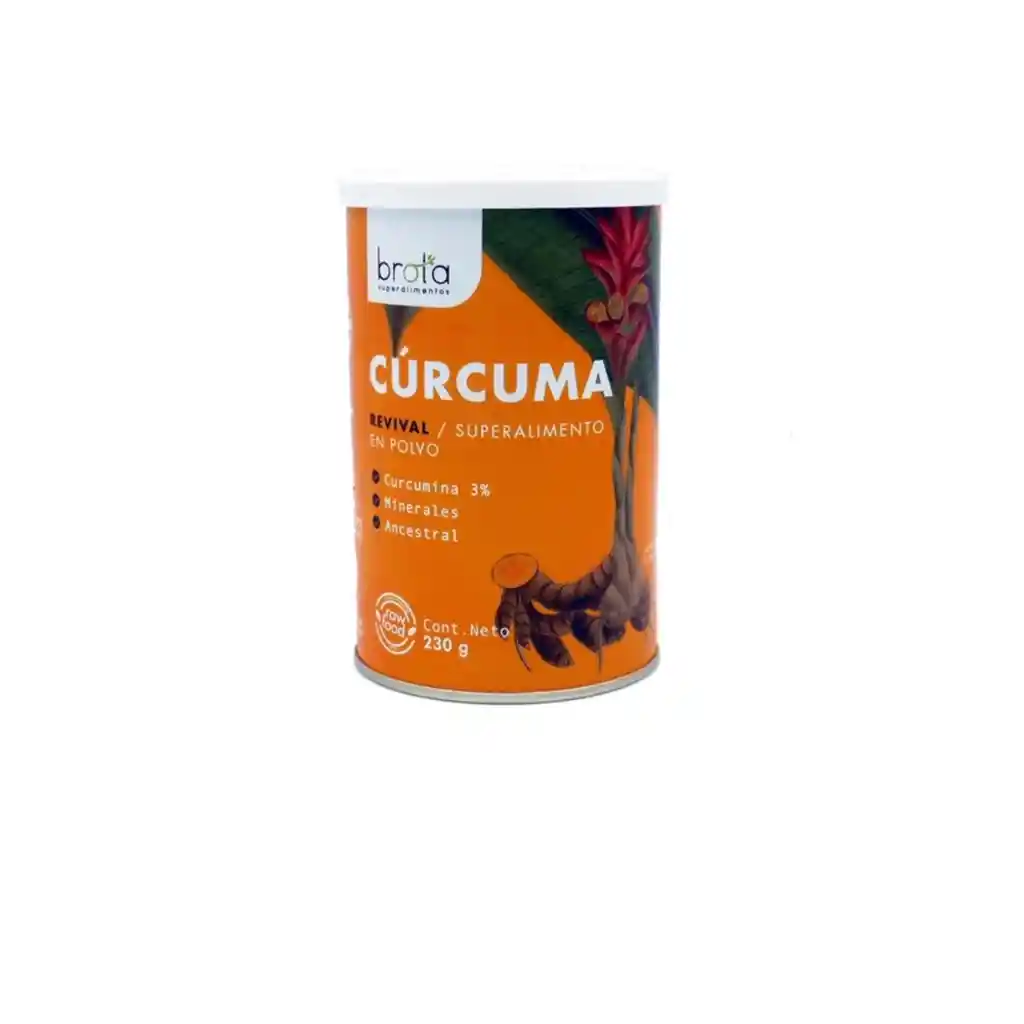 Curcuma En Polvo Superalimento 230 Gr Brota