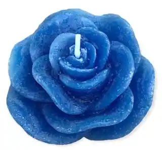 Vela Deco Flor Azul