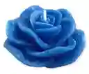 Vela Deco Flor Azul