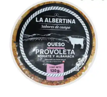 Queso Provoleta La Albertina Tomate Albahaca