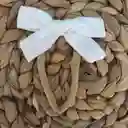 Diadema O Cintillo Con Rosa Para Bebé Color Blanco