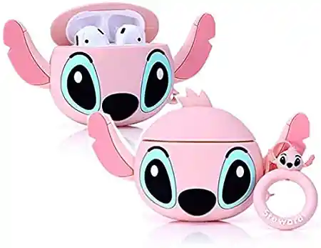 Funda Airpod Lilo Y Stitch Rosa