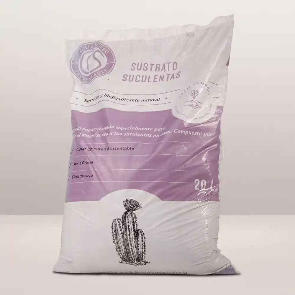 Sustrato Suculentas 20 Lt Chicureo Sustentable