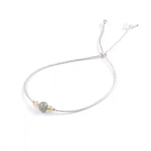 Pulsera Minimalista Con Jade Y Plata 925