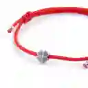 Pulsera Hilo Rojo Con Trébol De 4 Hojas De La Suerte