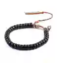 Pulsera Budista Tibetano De Coco Tallado Om Mani Padme Hum - Ajustable