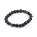 Pulsera De Piedra Volcánica Y Jaspe