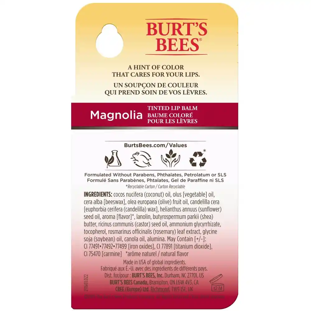 Burt's Bees Balsamo Labial Con Colormagnolia