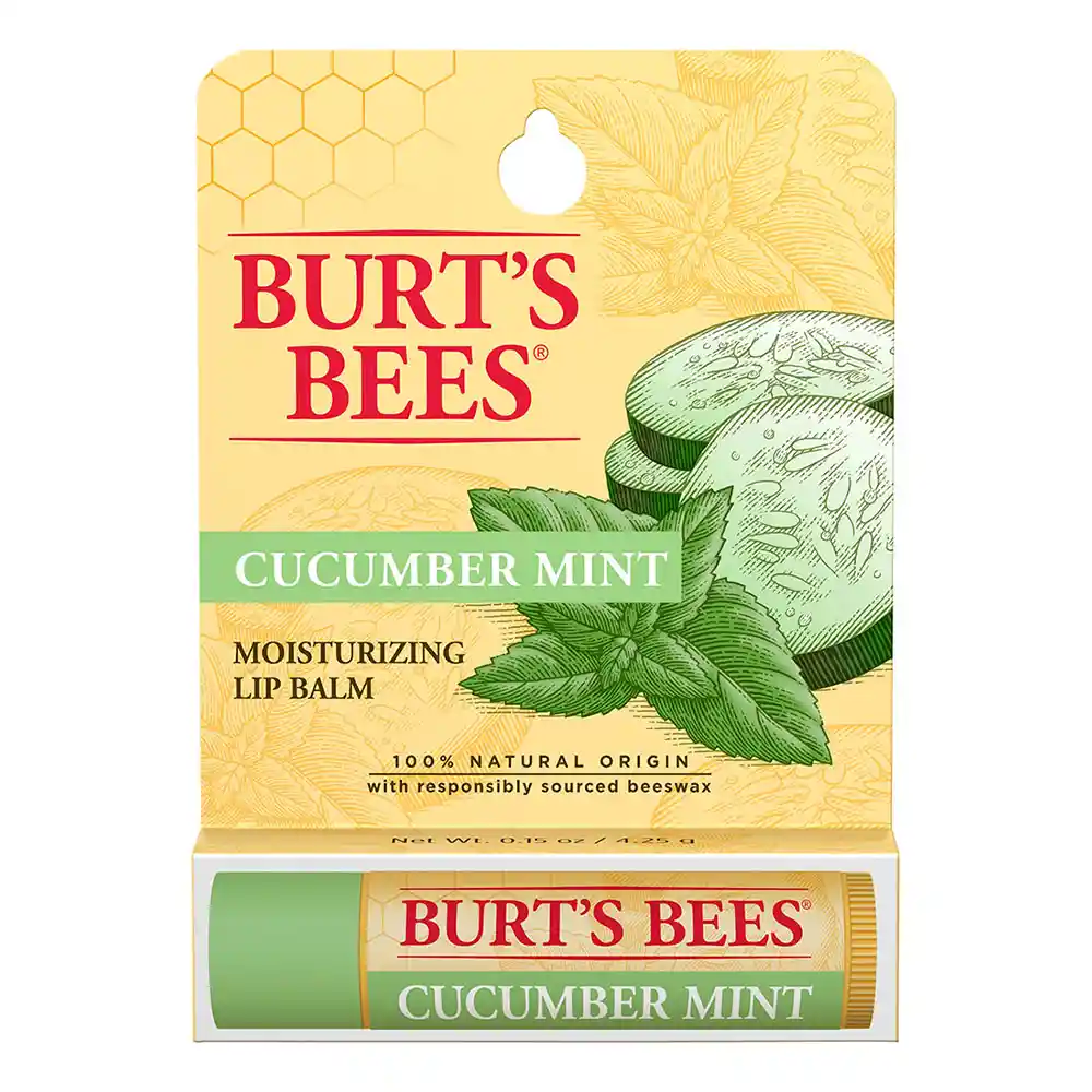 Burt's Bees Balsamo Labialpepino Y Menta 1 Un