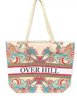 Bolso Playero Crema Over Hill Blanco