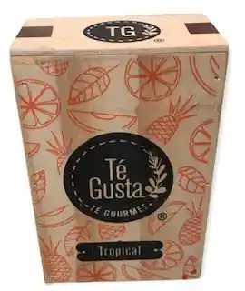 Té Gourmet "caja Madera Tropical" Té Gusta