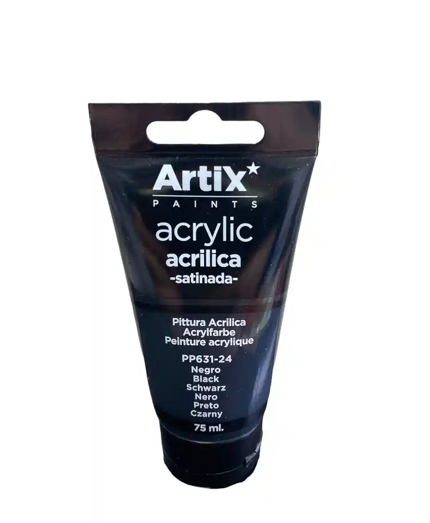 Pintura Acrilica Artix Negro 75ml