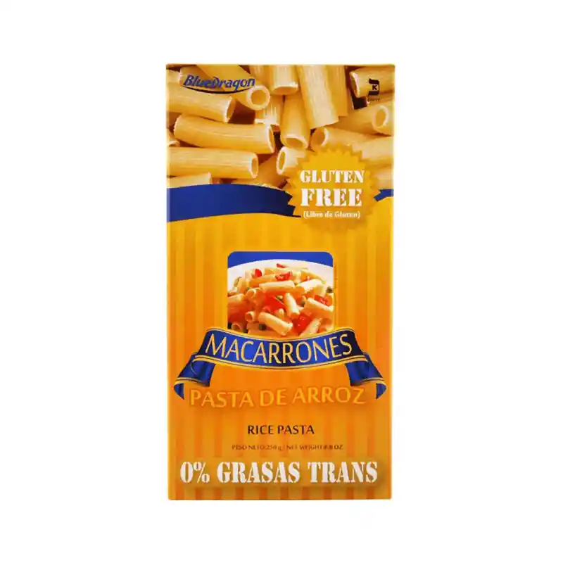 Blue Dragon Pasta De Arroz Macarrones 250 Gr