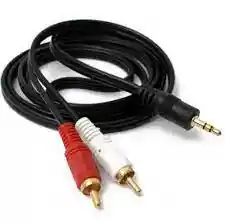 Cable De Audio Auxiliar Plug 3.5mm A 2 Rca De 1.5metros