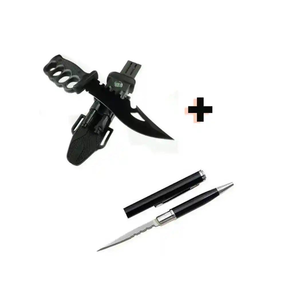 Pack Lapiz Tactico + Manopla Pedernal