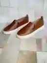 Zapatilla Cuero Camel Talla 38