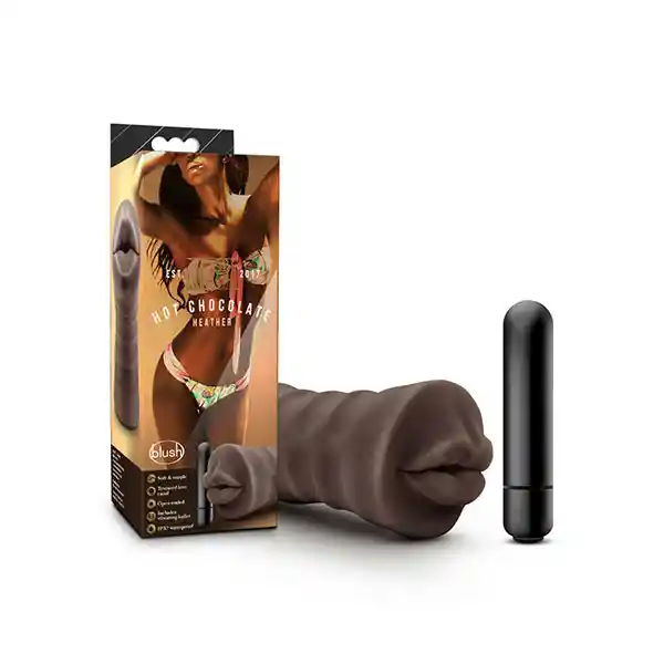 Masturbador Boca Vibrante Chocolate