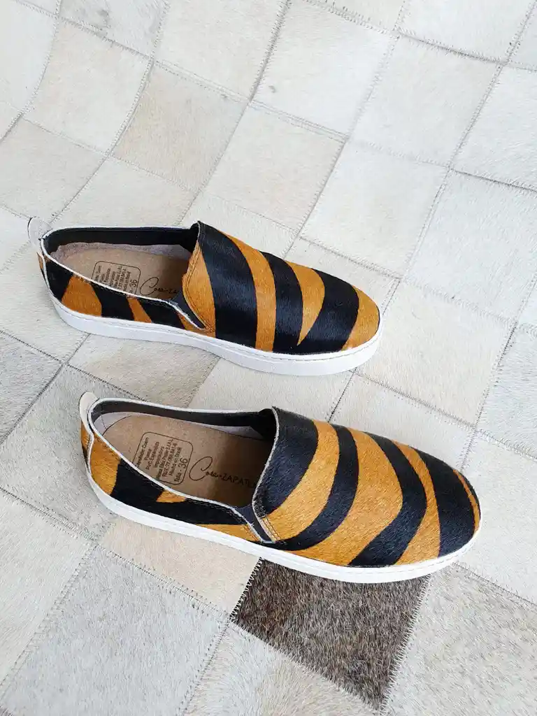 Zapatilla Cuero Tigre